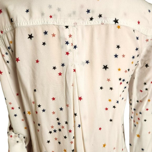 Beachlunch Lounge Caroline Stardust Button Down Blouse Women's XS/TP - Picture 5 of 15
